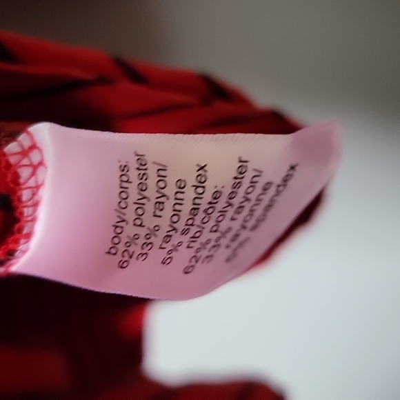 Maurices Casual Vibrant Red Striped Lace up hooded sweater XXL - Picture 8 of 9